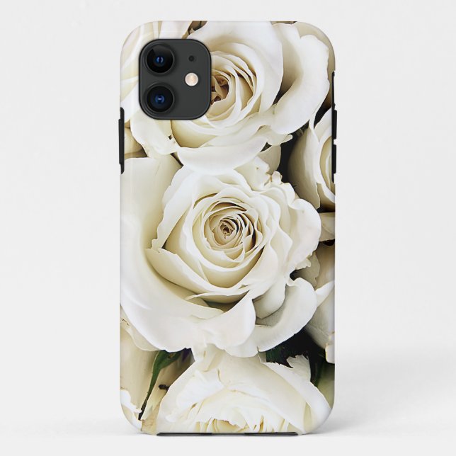 Funda De Case-Mate Para iPhone funda para iPhone 5 - rosas blancas (Reverso)