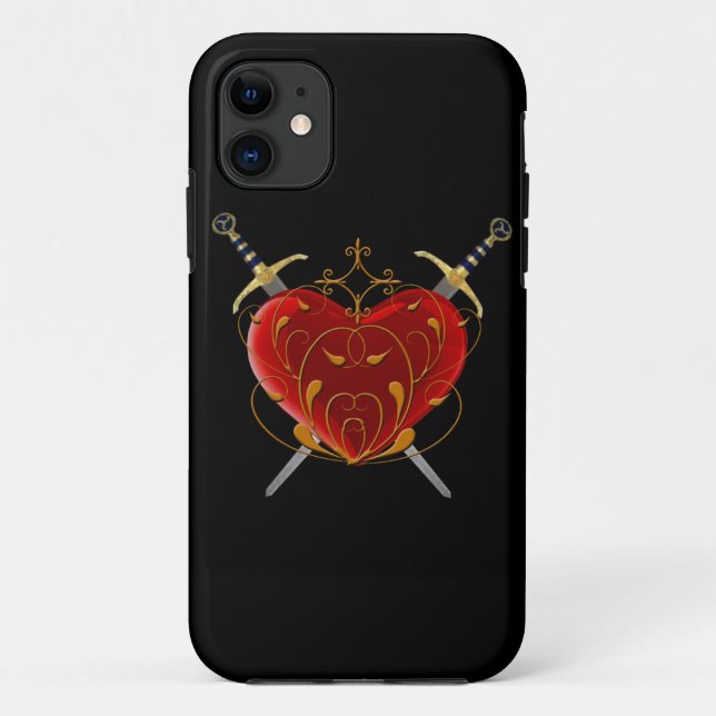 Funda De Case-Mate Para iPhone Funda para iPhone 5G Heart & Daggers (Reverso)