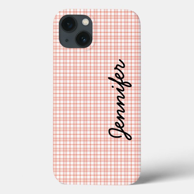Funda De Case-Mate Para iPhone funda para iPhone 6, Naranja y blanco, personaliza (Reverso)