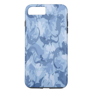 Funda para iPhone 7 Blue Reptile Camouflage