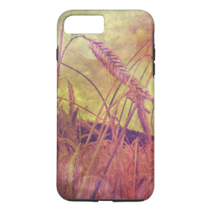 8 Plus/7 Plus Funda para iPhone 7 Country Girl, trigo rosa y dor