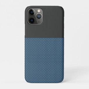 Funda para iPhone 7 gris y azul con lunares Chic,