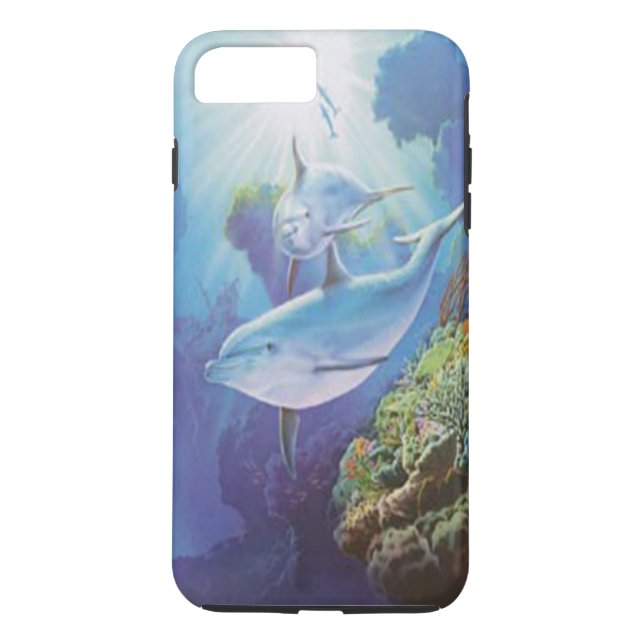 Funda De Case-Mate Para iPhone Funda para iPhone 7 para delfines de agua (Reverso)