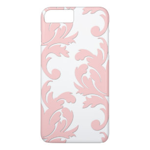 Funda Para iPhone 8 Plus/7 Plus Funda para iPhone 7 Plus de damasco floral rosa