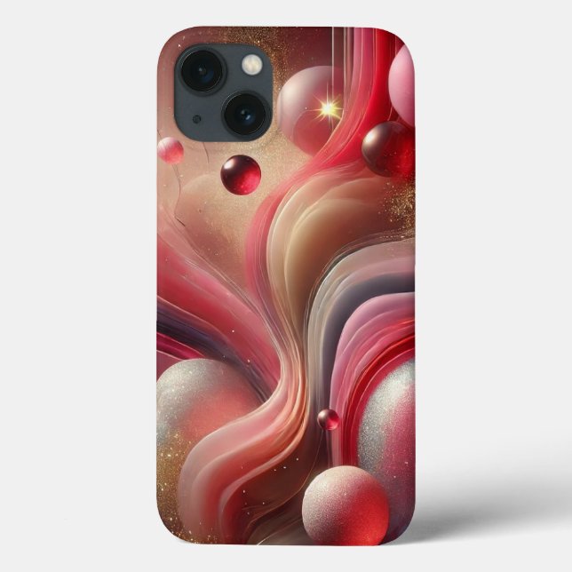 Funda De Case-Mate Para iPhone Funda para iPhone abstracta rosa (Reverso)