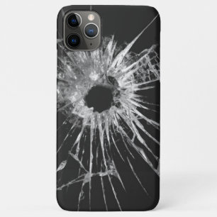 11 Pro Max Funda para iPhone - Agujero de bala a través del v