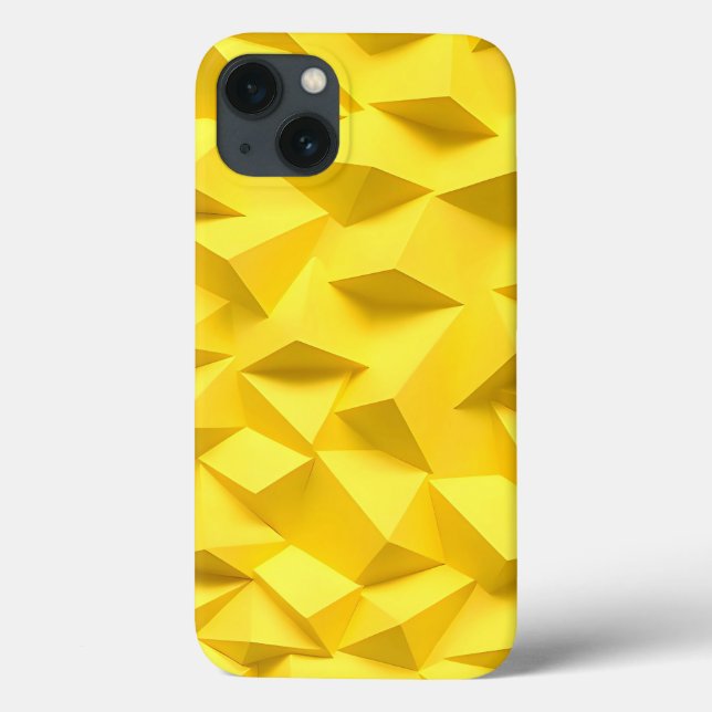 Funda De Case-Mate Para iPhone Funda para iPhone Amarillo Brillante Abstracta y P (Reverso)