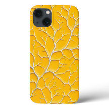 Funda para iPhone Amarillo Dorado con Diseño de Ve