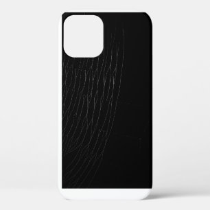 12 Funda para Iphone Blanca con Telaraña y Fondo Negr