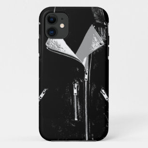 Funda para iPhone blanco con funda de cuero 5