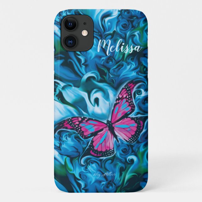 Funda De Case-Mate Para iPhone Funda para iPhone Butterfly (Reverso)