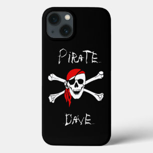 13 Funda para iPhone Calavera Pirata Cruzada