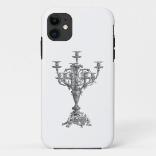 11 Funda para iPhone Candelabro de Plata Vintage