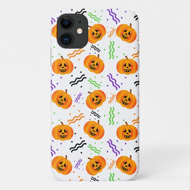 Funda De Case-Mate Para iPhone Funda para iPhone Case-Mate con calabazas festivas (Reverso)