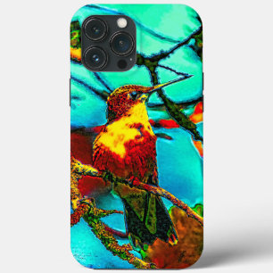 13 Pro Max Funda para iPhone Case-Mate con Colibrí en el Jard