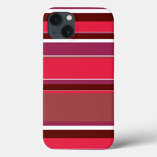 Funda De Case-Mate Para iPhone Funda para iPhone Case-Mate con rayas rojas (Reverso)