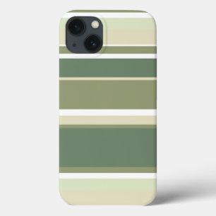 13 Funda para iPhone Case-Mate con rayas verde oliva