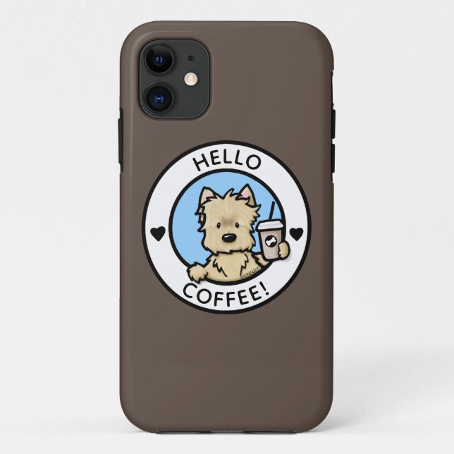 Funda De Case-Mate Para iPhone Funda para iPhone Case-Mate KiniArt Coffee Cairn (Reverso)