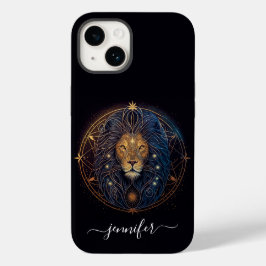 Funda Para iPhone 14 De Case-Mate Funda para iPhone Case-Mate Leo zodiaco negro y do