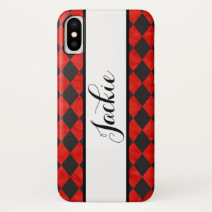 X Funda para iPhone Case-Mate roja y negra