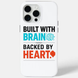 15 Pro Max Funda para iPhone Cerebro y Corazón
