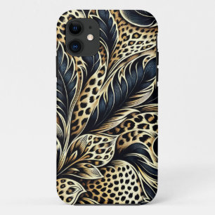 11 Funda para iPhone con diseño de estampado de leopa