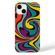 Funda para iPhone con efecto de mármol de pintura