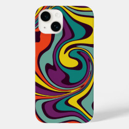 Funda Para iPhone 14 De Case-Mate Funda para iPhone con efecto de mármol de pintura