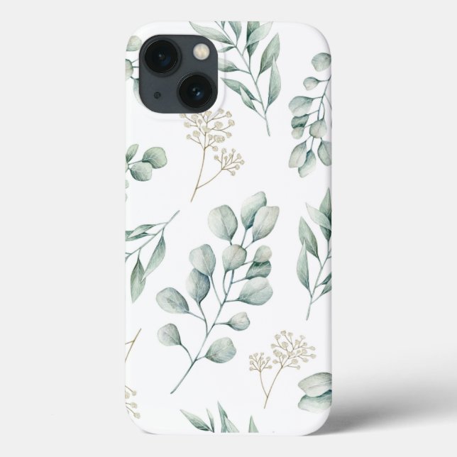 Funda De Case-Mate Para iPhone Funda para iphone con estampado de eucalipto  (Reverso)