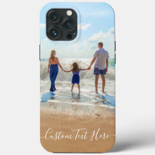 13 Pro Max Funda para iPhone con Foto y Texto Personalizados