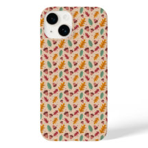 Funda para iPhone con Hoja de Patrón de Otoño