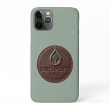 Funda para iPhone con logo de Droplyt Golf Rustic