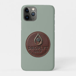 11 Pro Funda para iPhone con logo de Droplyt Golf Rustic