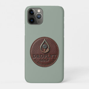 11 Pro Funda para iPhone con logo de Droplyt Golf Rustic
