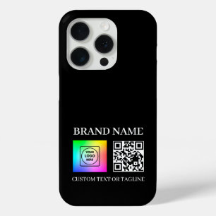 15 Pro Funda para iphone con logotipo de empresa de códig