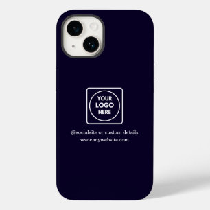 14 De Case-Mate Funda para iPhone con logotipo empresarial azul ma