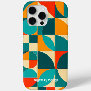 15 Pro Max Funda para iPhone con patrón de azulejos portugues