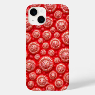 Funda Para iPhone 14 De Case-Mate Funda para iPhone con Patrón de Espiral Roja Diseñ