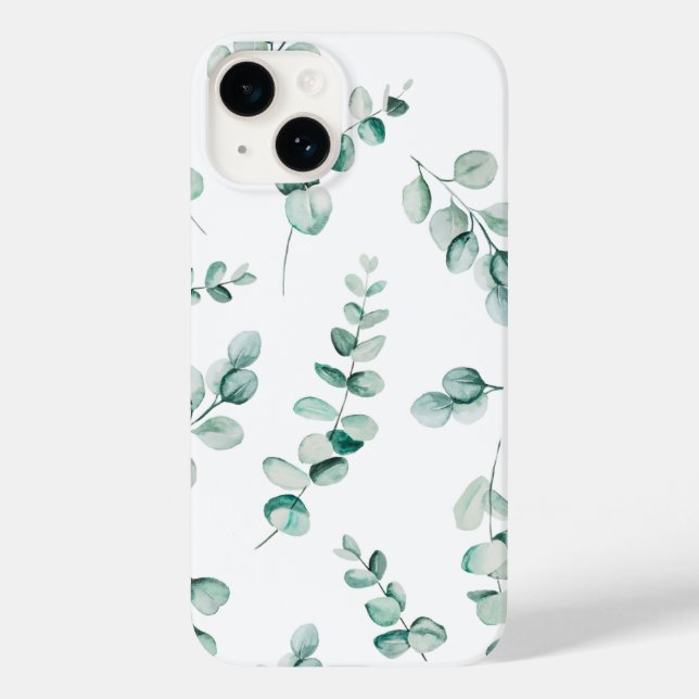 Funda De Case-Mate Para iPhone Funda para iphone con patrón de eucalipto (Reverso )
