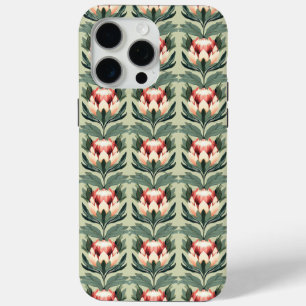 15 Pro Max Funda para iPhone con patrón de flor de Protea en
