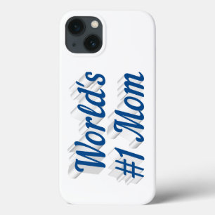 13 Funda para iPhone con texto azul marino