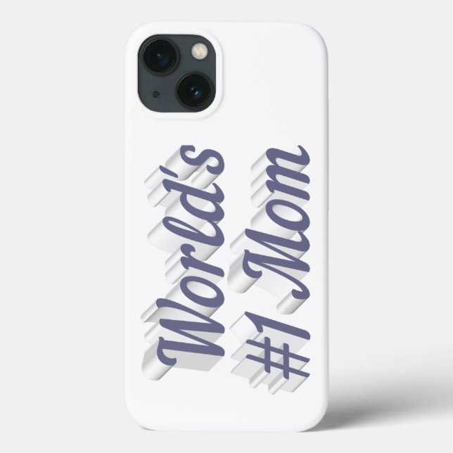 Funda De Case-Mate Para iPhone Funda para iPhone con texto gris Mamá (Reverso)