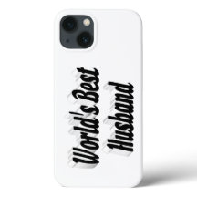 Funda para iPhone con texto negro Esposo