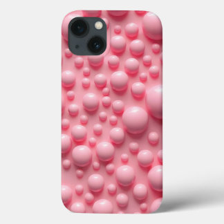 13 Funda para iPhone con textura de burbujas rosa pas