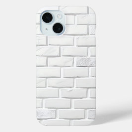 15 Funda para iPhone con textura de ladrillo blanco d