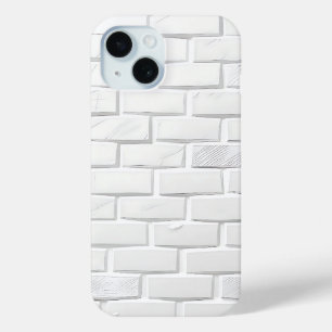15 Funda para iPhone con textura de ladrillo blanco d