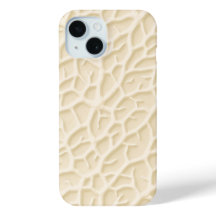 Funda para iPhone con textura de vena beige y dise