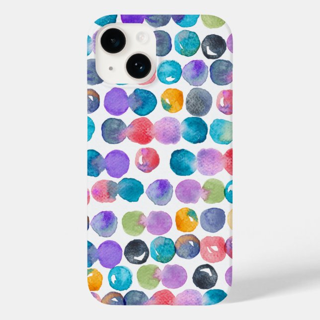 Funda De Case-Mate Para iPhone Funda para iPhone de acuarela abstracta vibrante  (Reverso )