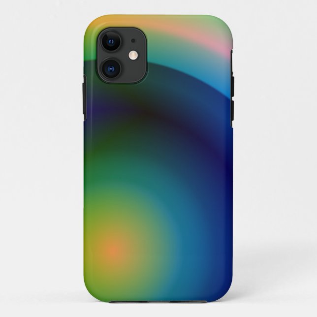 Funda De Case-Mate Para iPhone funda para iphone de arte de arcoiris abstracto (Reverso)