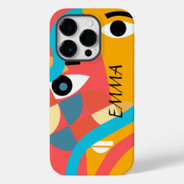 Funda Para iPhone 14 Pro De Case-Mate Funda para iPhone de Arte de Cara con Colores Vívi